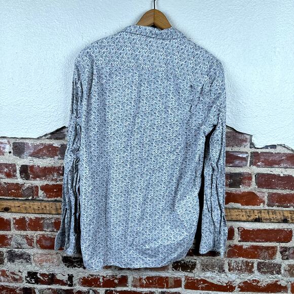 Ralph Lauren Denim Supply Shirt Size Medium White Floral Long Sleeve Button Up - Picture 5 of 5